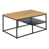 Wooden Coffee Table With Open Shelf - Gila