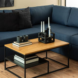 Wooden Coffee Table With Open Shelf - Gila