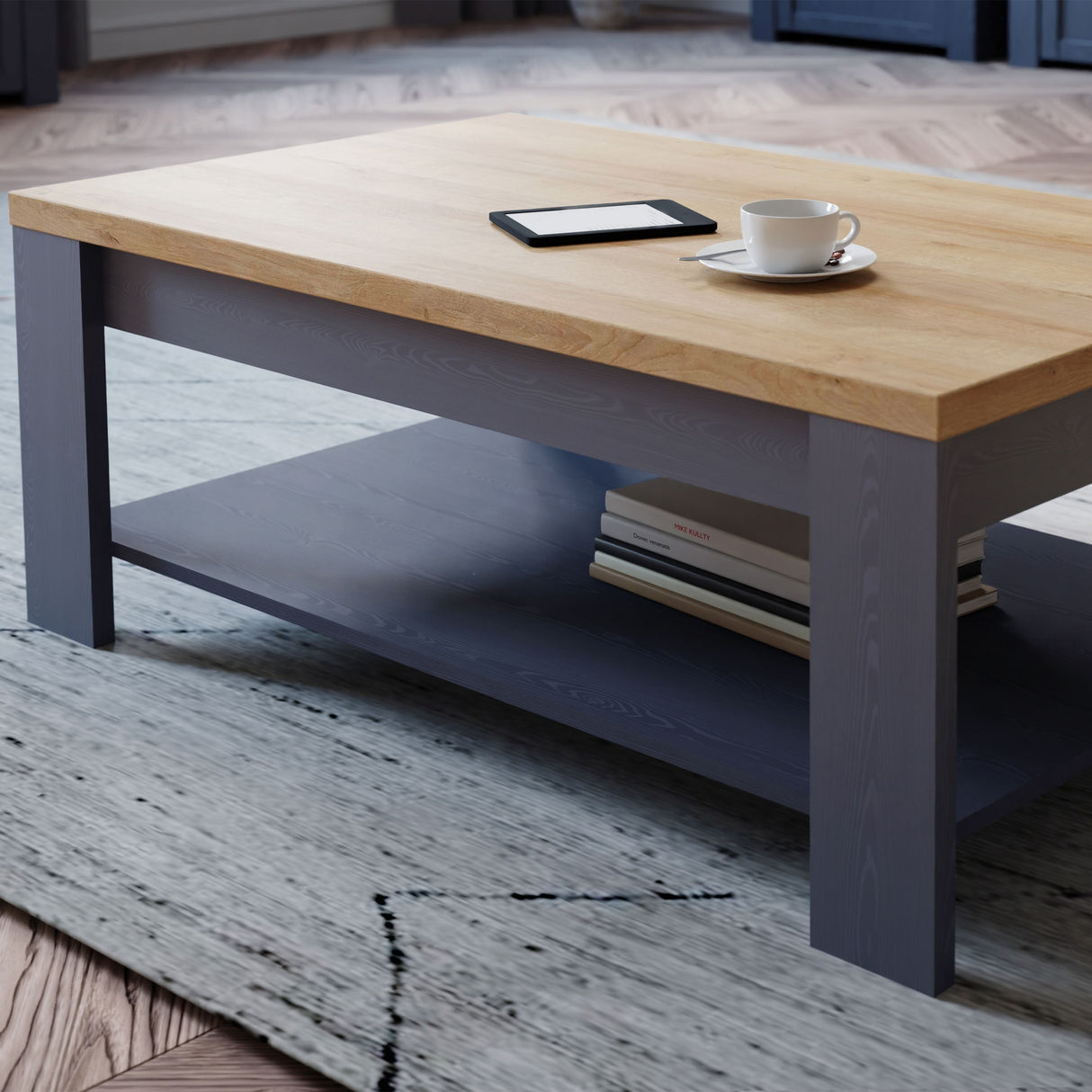 Wooden Coffee Table Rectangular  - Bohol