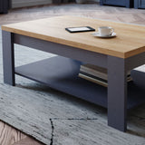 Wooden Coffee Table Rectangular  - Bohol