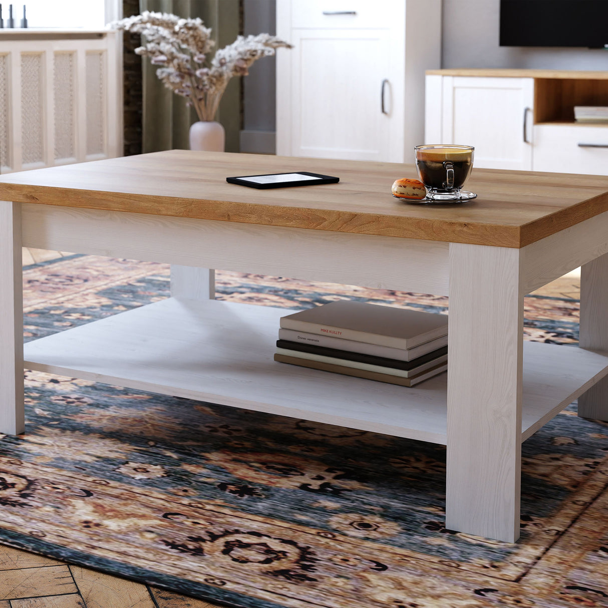 Wooden Coffee Table Rectangular  - Bohol