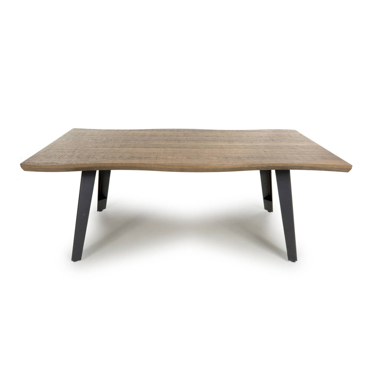 Wooden Coffee Table Rectangular And Curved - Nassau