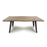Wooden Coffee Table Rectangular And Curved - Nassau