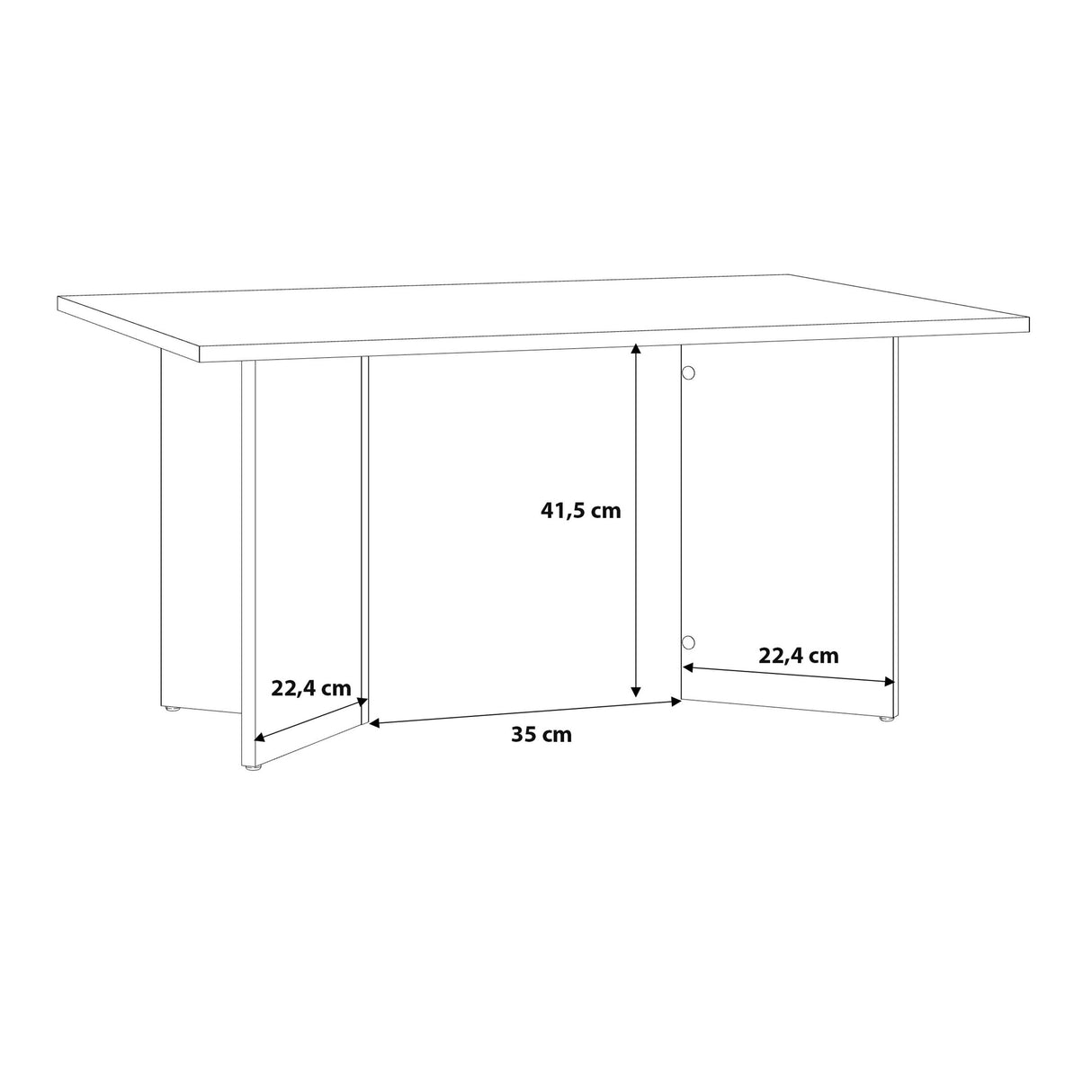 Wooden Coffee Table Rectangular - Karon