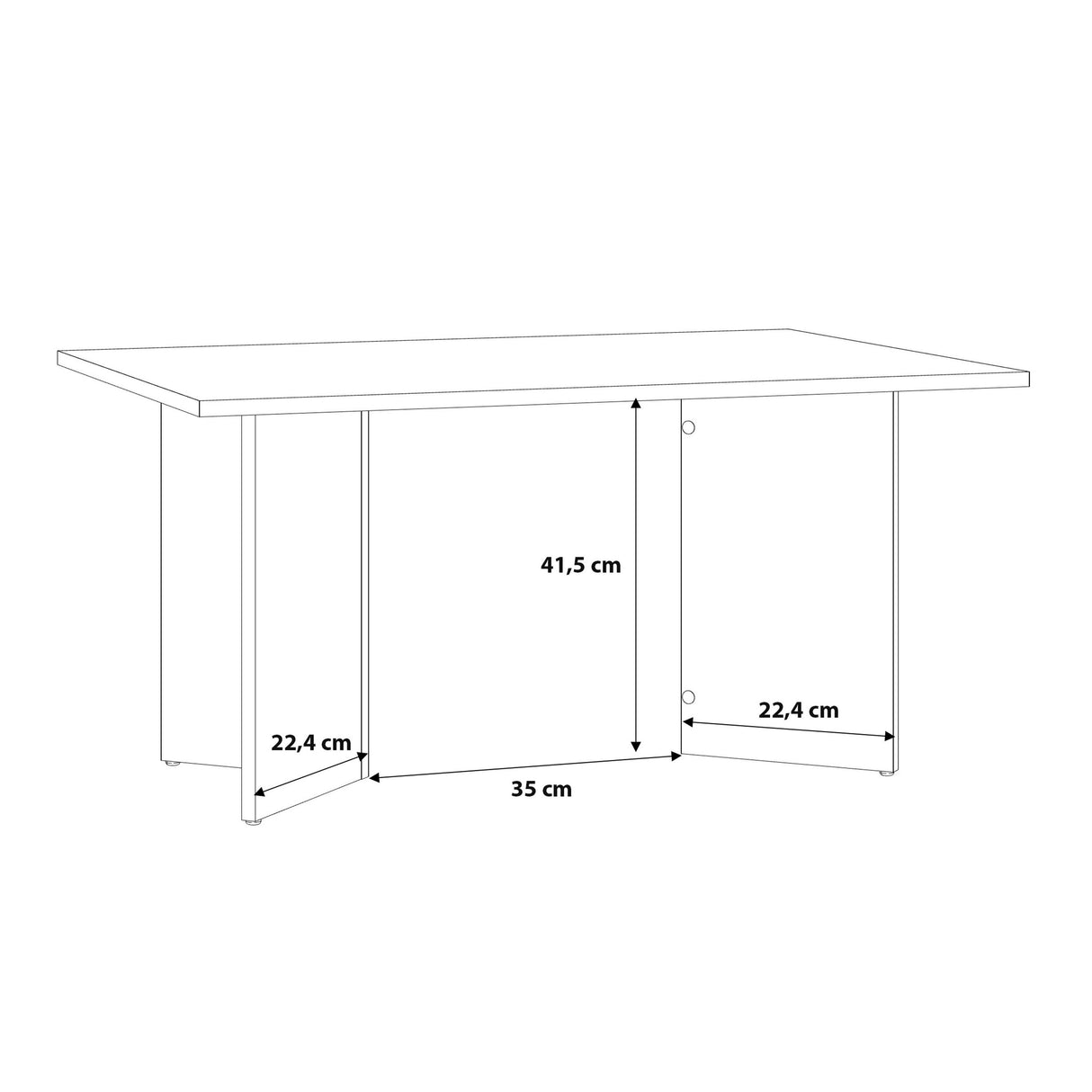 Wooden Coffee Table Rectangular - Karon