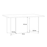 Wooden Coffee Table Rectangular - Karon