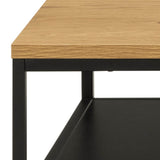 Wooden Coffee Table Rectangular With Open Shelf - Gila