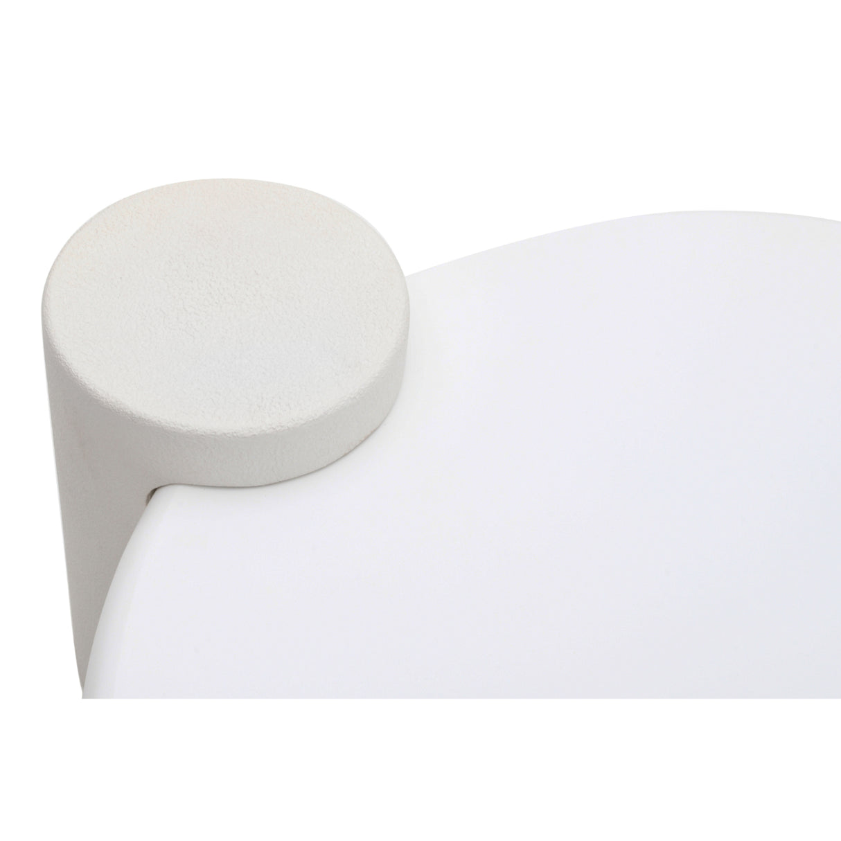 Wooden Coffee Table Round Abstract Design - Geo