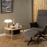 Wooden Coffee Table Round With Undershelf - Banbury
