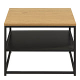 Wooden Coffee Table Square With Open Shelf - Gila