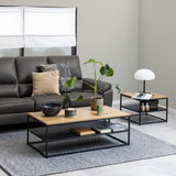 Wooden Coffee Table Square With Open Shelf - Gila