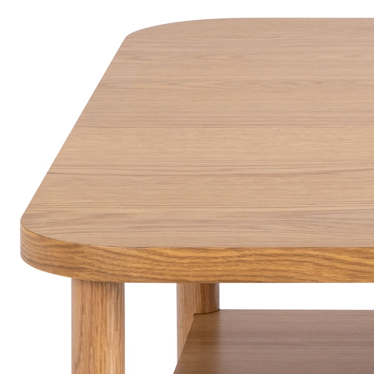 Wooden Coffee Table Square With Undershelf - Banbury