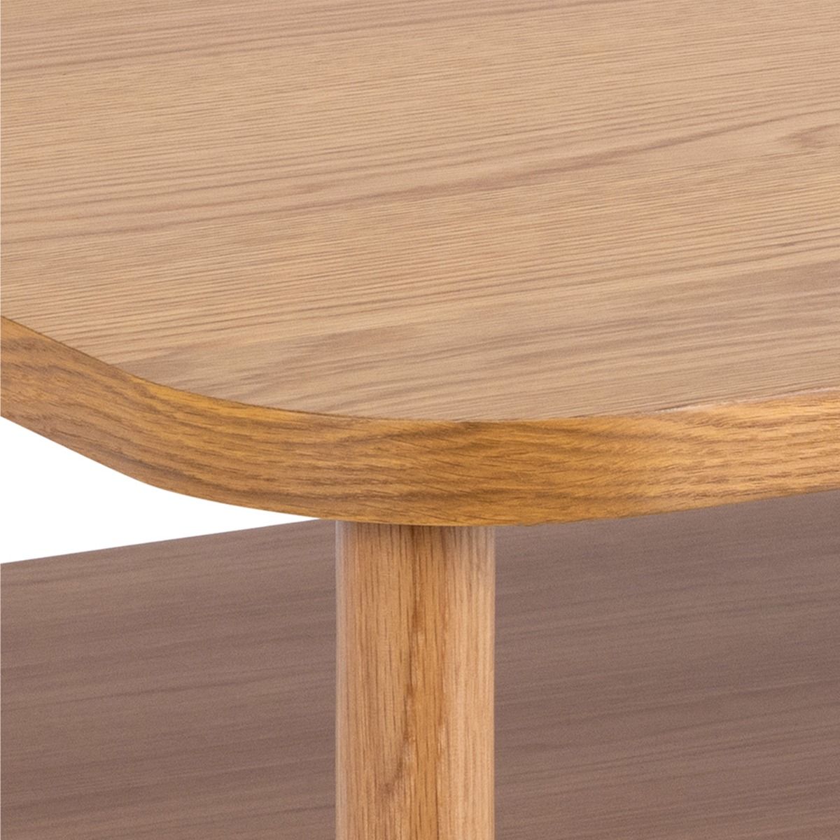 Wooden Coffee Table Square With Undershelf - Banbury