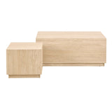 Wooden Coffee Tables in Set Of 2 Rectangular - Dice