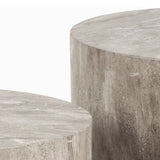Wooden Coffee Tables in Set Of 2 Round - Dice