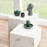 Wooden Coffee Tables in Set Of 2 Square - Dice