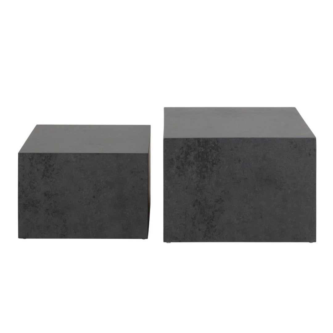 Wooden Coffee Tables in Set Of 2 Square - Dice