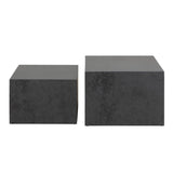 Wooden Coffee Tables in Set Of 2 Square - Dice