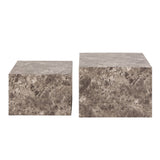Wooden Coffee Tables in Set Of 2 Square - Dice