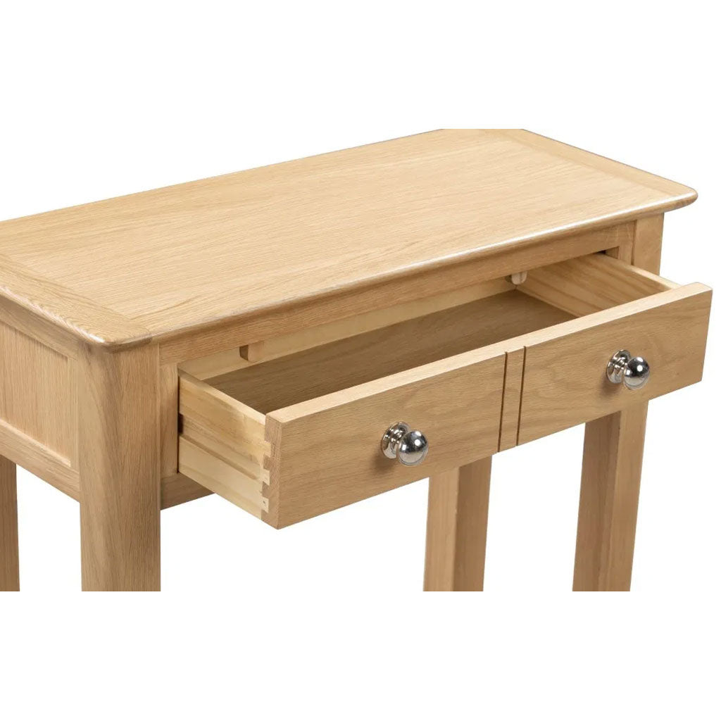 Wooden Console Table With 1 Drawer - Cotswold