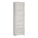 Wooden Cupboard Tall And Narrow With 1 Door 3 Drawers - Angel