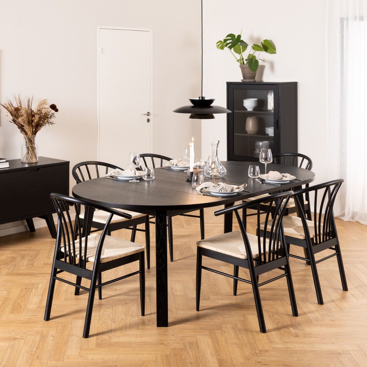 Wooden Dining Chairs With Armrest in Set Of 2 - Cassandra