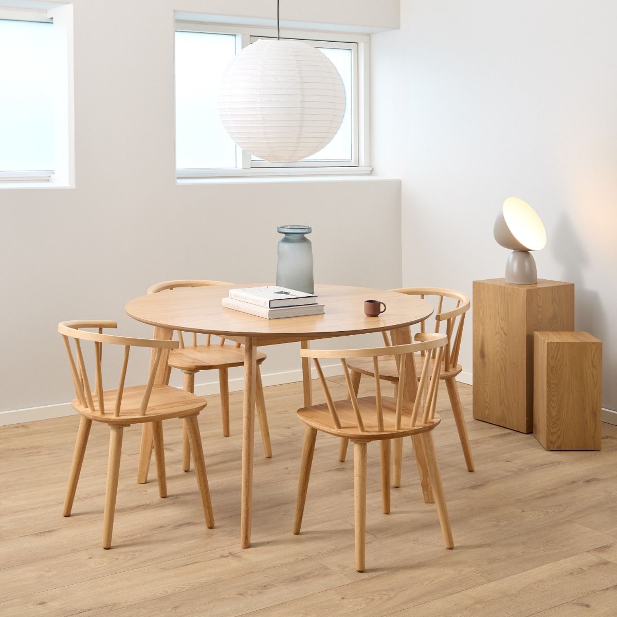 Wooden Dining Chairs in Set Of 2 - Ida