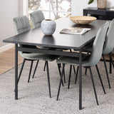 Wooden Dining Table for 4 to 8 People Rectangular - Angus