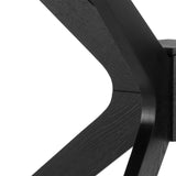 Wooden Dining Table for 4 People Round - Duncan