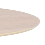 Wooden Dining Table for 4 People Round - Duncan