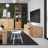 Wooden Dining Table for 4 to 6 People Extending Rectangular - Fribo