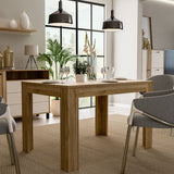 Wooden Dining Table for 4 to 6 People Extending Rectangular - Grafton