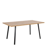 Wooden Dining Table With 4 Wilma Light Grey Dining Chairs - Cenny