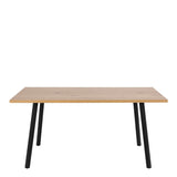 Wooden Dining Table With 4 Wilma Light Grey Dining Chairs - Cenny