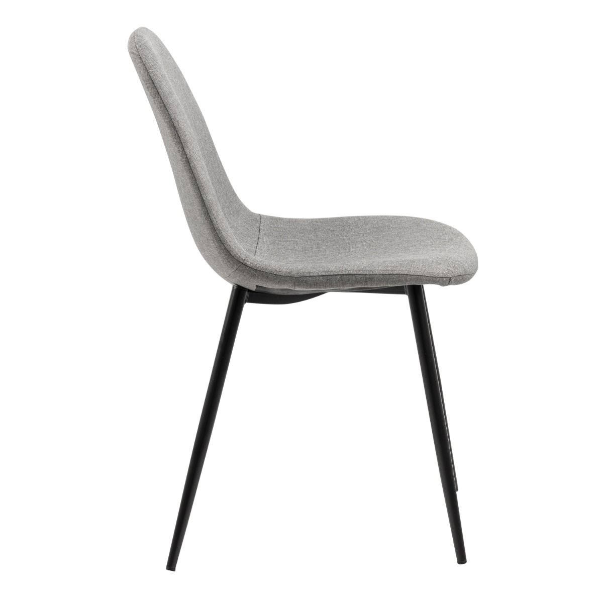 Wooden Dining Table With 4 Wilma Light Grey Dining Chairs - Cenny
