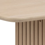 Wooden Dining Table for 6 People 220cm Wide Rectangular - Christo