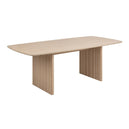 Wooden Dining Table for 6 People 220cm Wide Rectangular - Christo