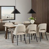 Wooden Dining Table for 6 People Rectangular - A-Line