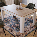 Wooden Dining Table for 4 to 6 People Extending Rectangular - Bohol