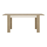 Wooden Dining Table for 4 to 6 People Medium Extending Rectangular - Lyon