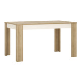 Wooden Dining Table for 4 to 6 People Medium Extending Rectangular - Lyon