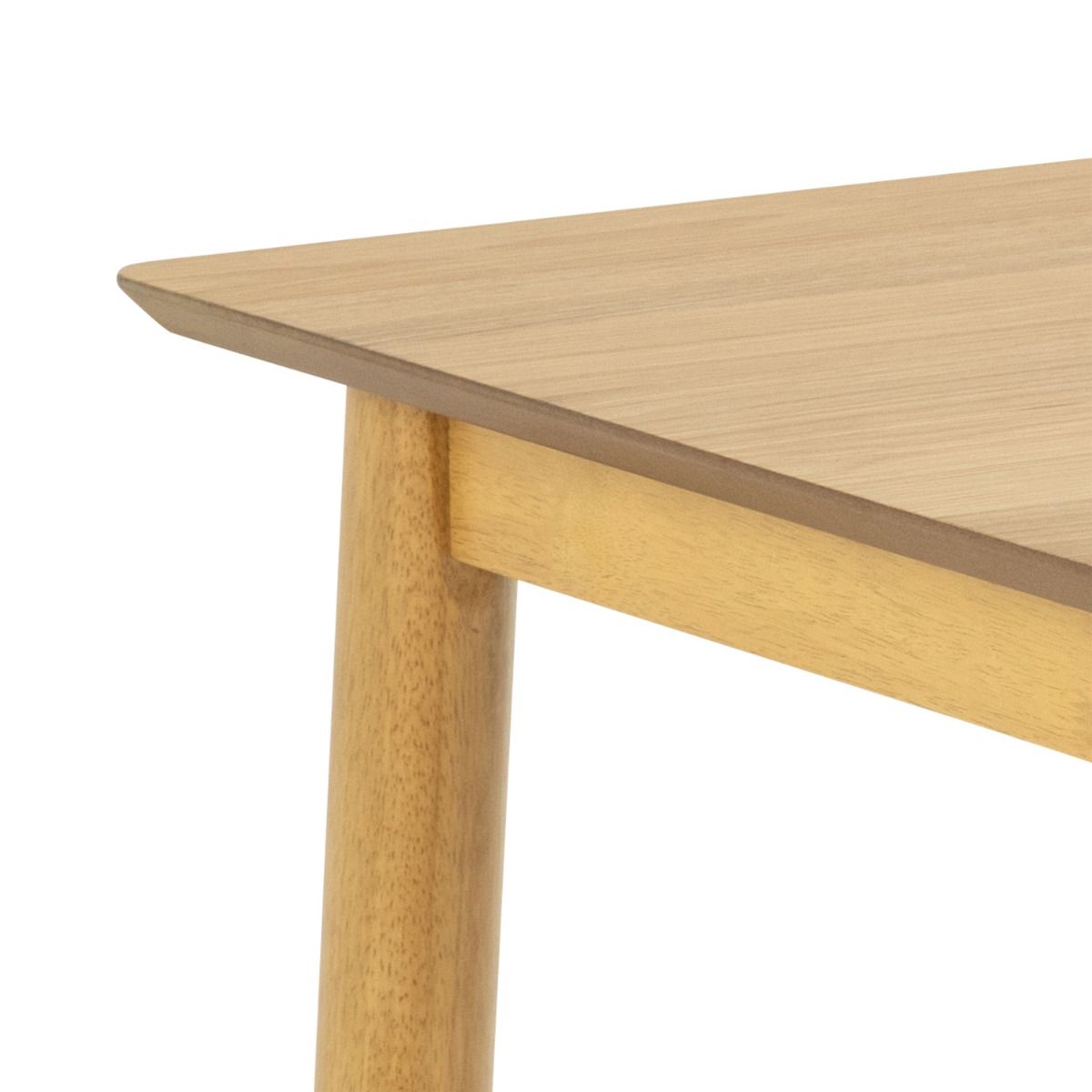 Wooden Dining Table for 4 People Rectangular - Barlow