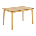 Wooden Dining Table for 4 People Rectangular - Barlow