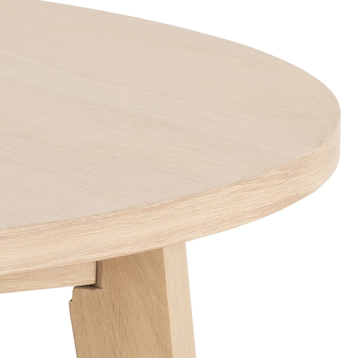 Wooden Dining Table for 4 People Round - A-Line