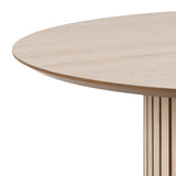 Wooden Dining Table for 4 People Round - Linley