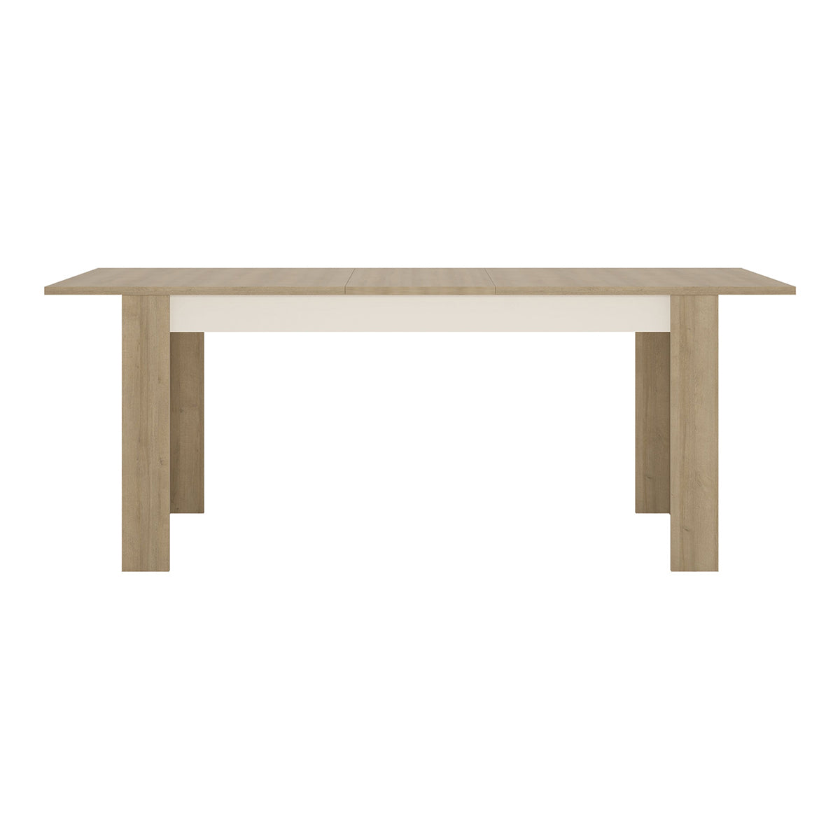 Wooden Dining Table for 6 to 8 People Large Extending Rectangular - Lyon