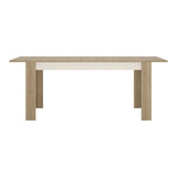 Wooden Dining Table for 6 to 8 People Large Extending Rectangular - Lyon