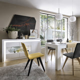 Wooden Dining Table for 6 to 8 People Large Extending Rectangular - Lyon