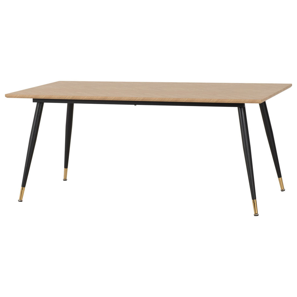 Wooden Dining Table With 6 Athens Dining Chairs - Hamilton
