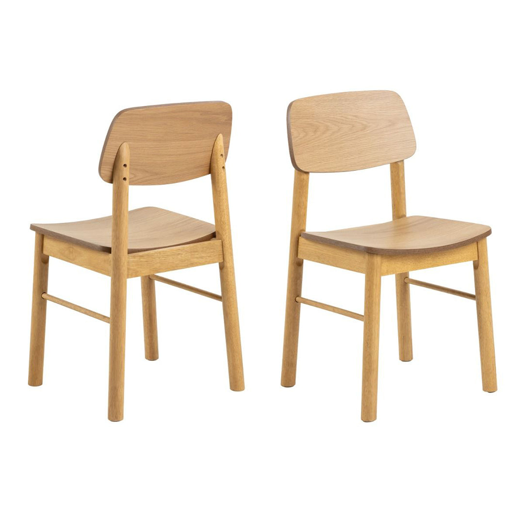 Wooden Dining Table Rectangular With 4 Dining Chairs - Barlow